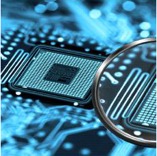 Electronics chip and circuit board