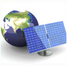 Energy satellite and globe